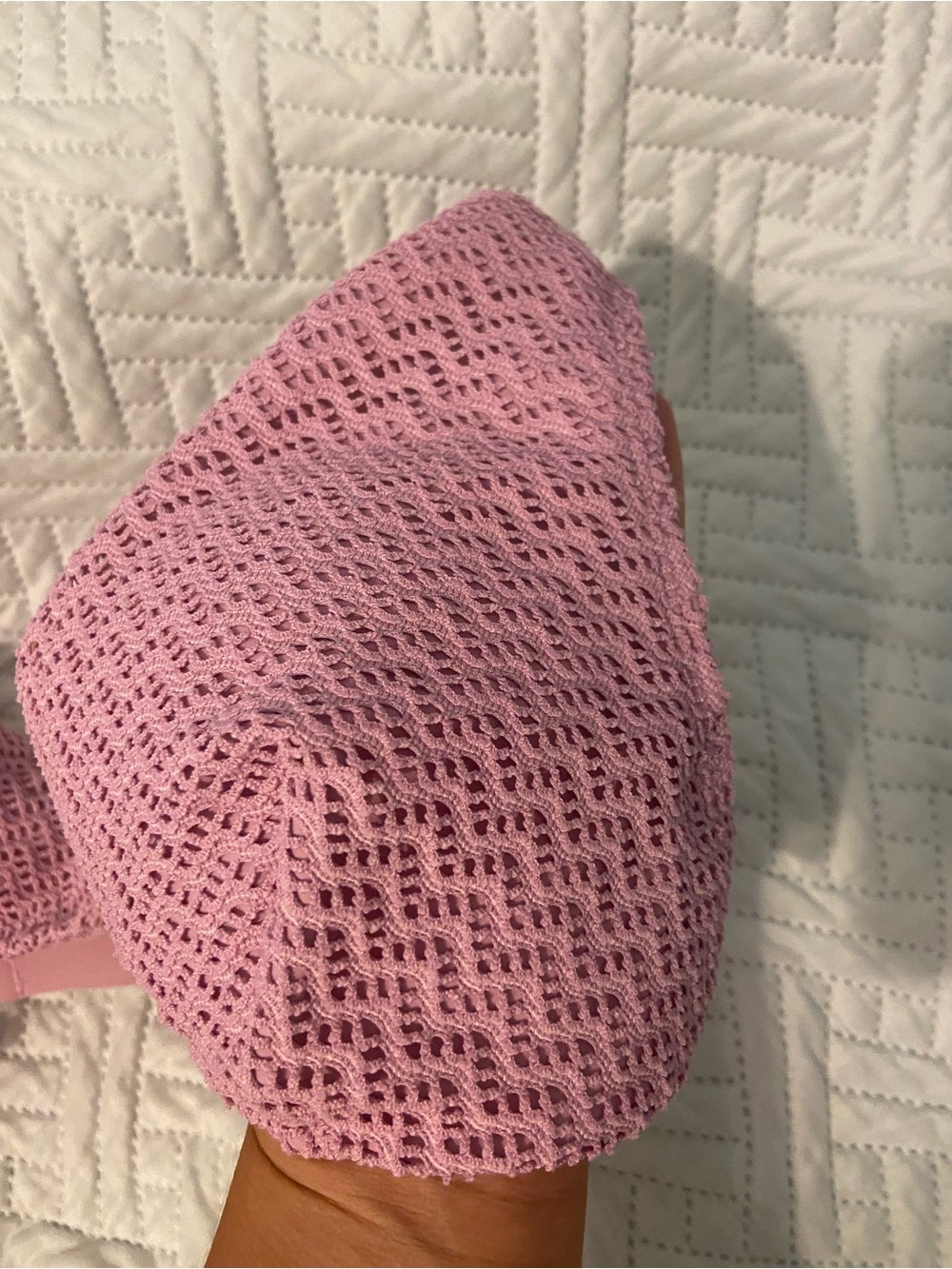 Cupshe Lavender Plunge Women’s Textured Bikini Top - Picture 5 of 8
